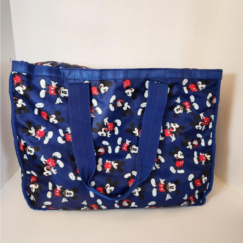 Disney Blue Mickey Mouse Patterned Tote